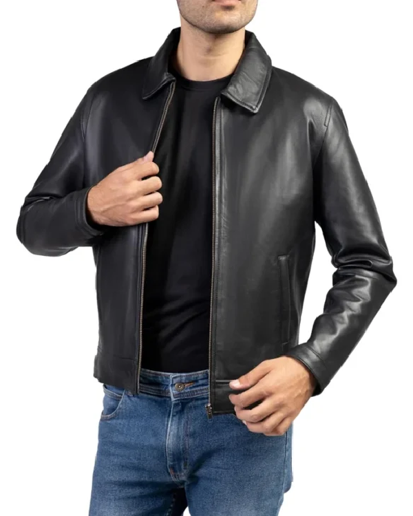 Alexander Vintage Classic Black Leather Jacket