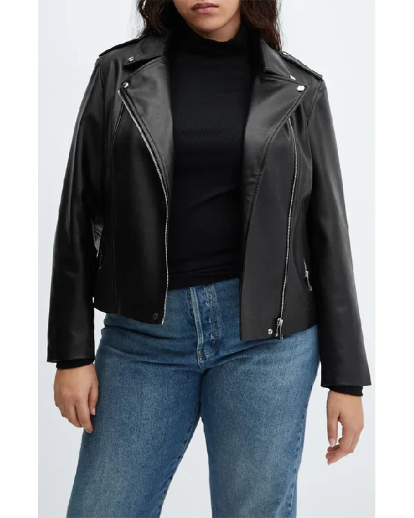 Alice Womens Black Leather Jacket