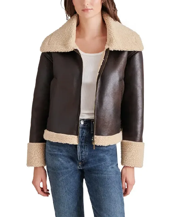 Ann Brown Aviator Jacket Womens