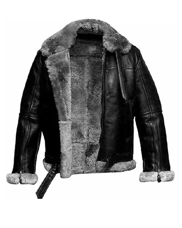 Caleb Black RAF B3 Bomber Jacket Fur Collar