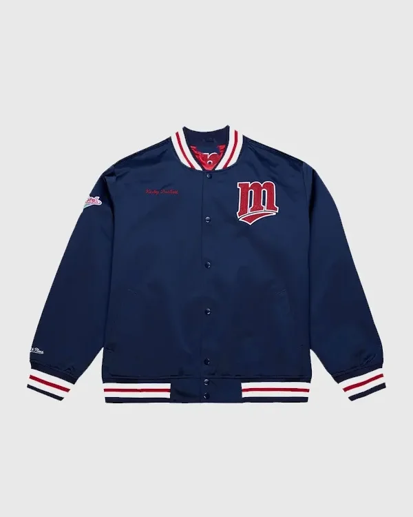 Kirby Puckett Minnesota Twins Satin Blue Jacket