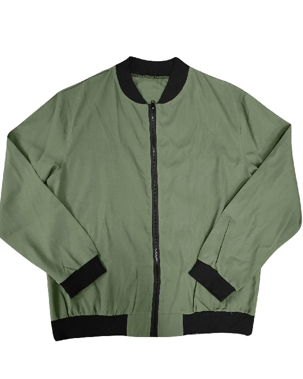 Men Lightweight Bomber Green Jackets