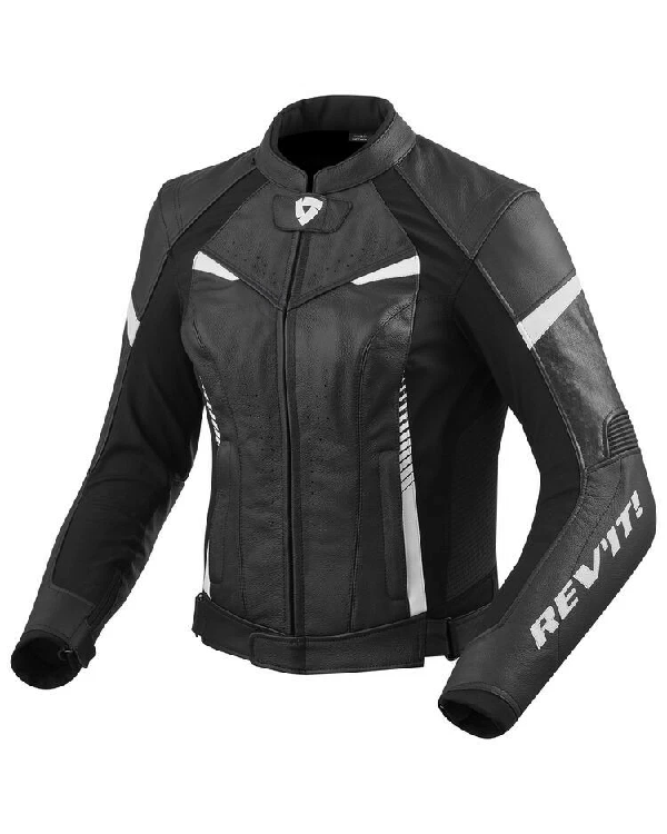 Womens Armored Leather Motorcycle Jacket