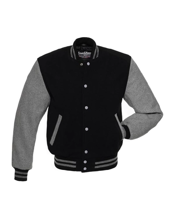 men's Stewart & Strauss Wool Varsity Letterman Jacket