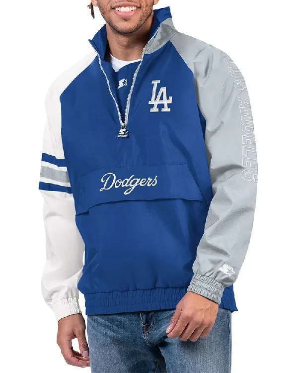 Los Angeles Dodgers Half Zip Pullover Jacket