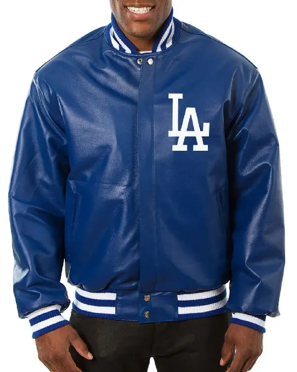 Los Angeles Dodgers Royal Blue Leather Jacket