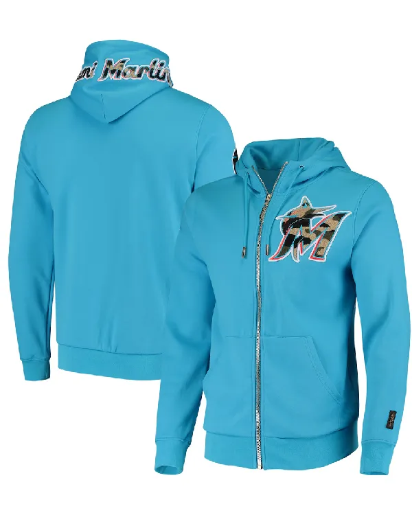 Miami Marlins Full-Zip Hooded Jacket