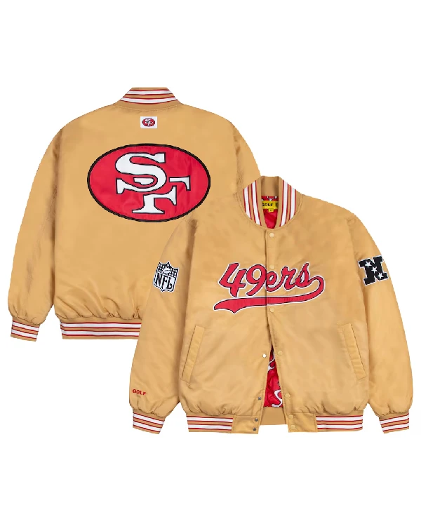 San Francisco 49ers Golf Wang Gold Satin