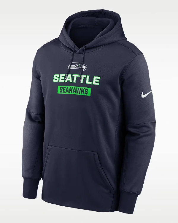 Seattle Seahawks Blue Fleece Hoodie