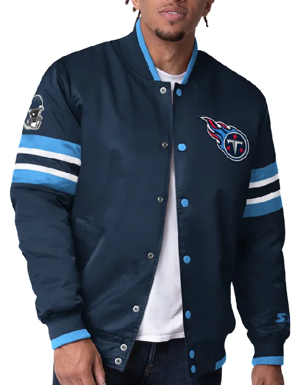 Tennessee Titans Starter Full-Snap Varsity Jacket