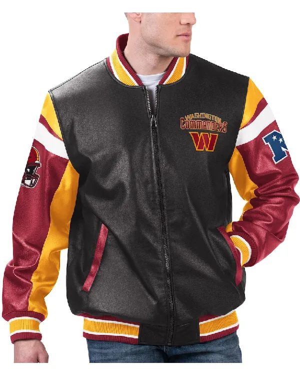 Washington Commanders Leather Jacket