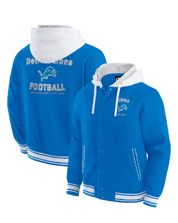 Detroit Lions Full-Snap Hooded Jacket
