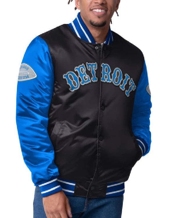Detroit Lions Starter Full Snap Varsity Jacket