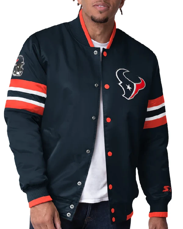 Houston Texans Starter Full-Snap Varsity Jacket