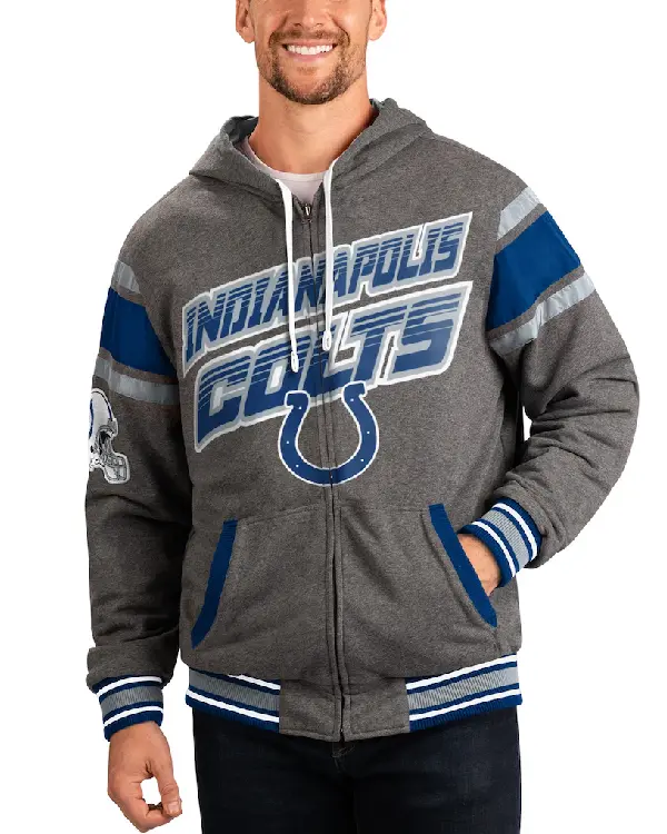 Indianapolis Colts Full Zip Hooded Jacket