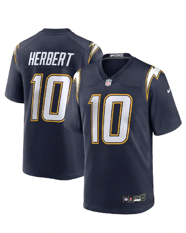 Justin Herbert Los Angeles Chargers Navy Jersey