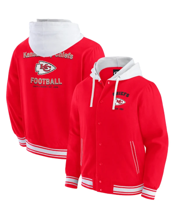 Kansas City Chiefs Red Hooded Jacket