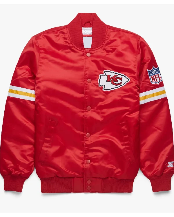 Kansas City Chiefs Red Satin Jacket