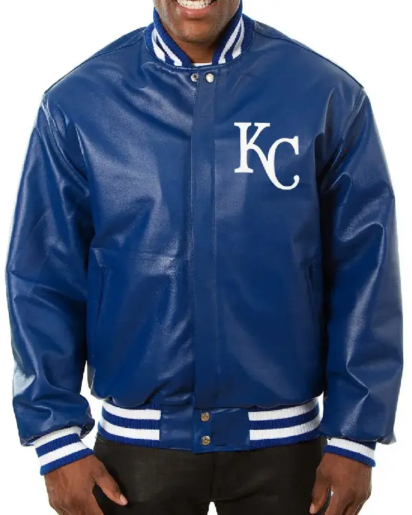 Kansas City Royals Letterman Leather Jacket