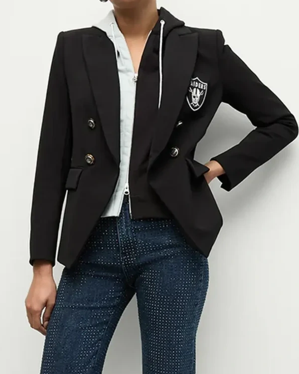 Las Vegas Raiders Black Blazer