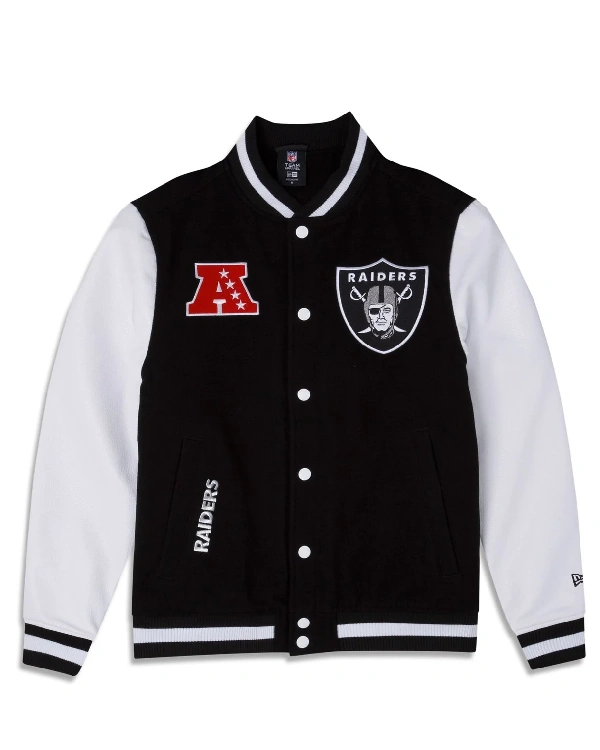 Las Vegas Raiders Black Varsity Jacket