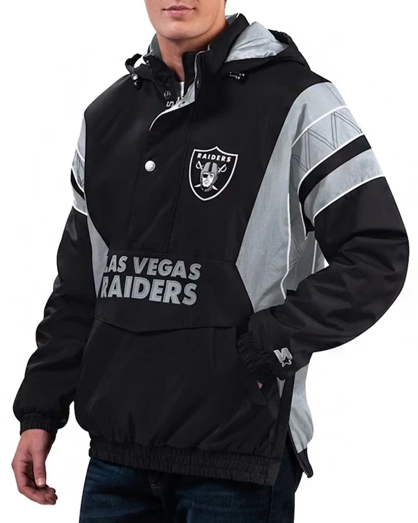 Las Vegas Raiders Half-Zip Starter Jacket