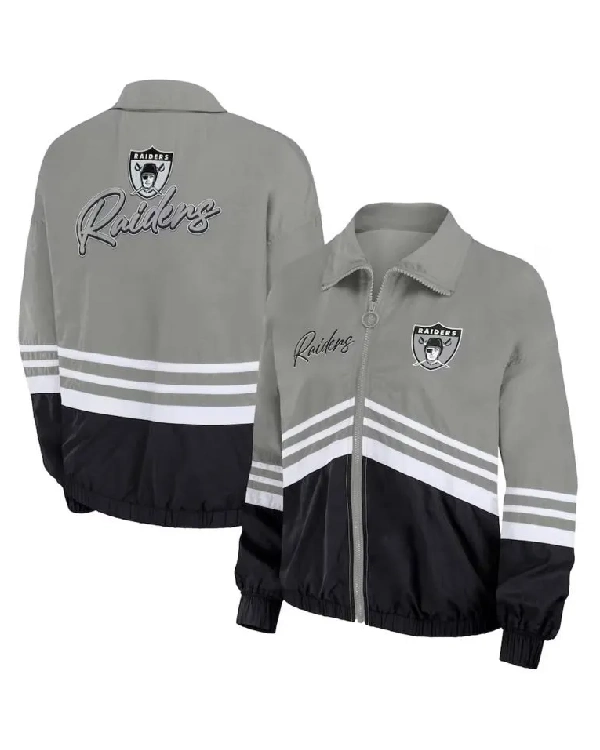 Las Vegas Raiders Throwback Windbreaker Jacket