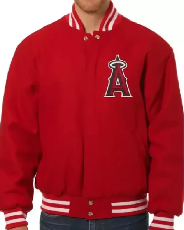 Los Angeles Angels Red Varsity Jacket