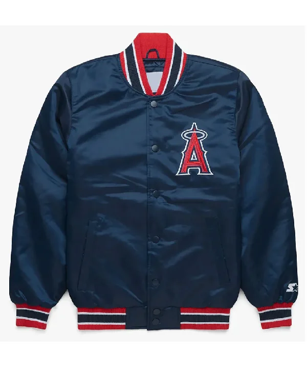 Los Angeles Angels Satin Bomber Jacket