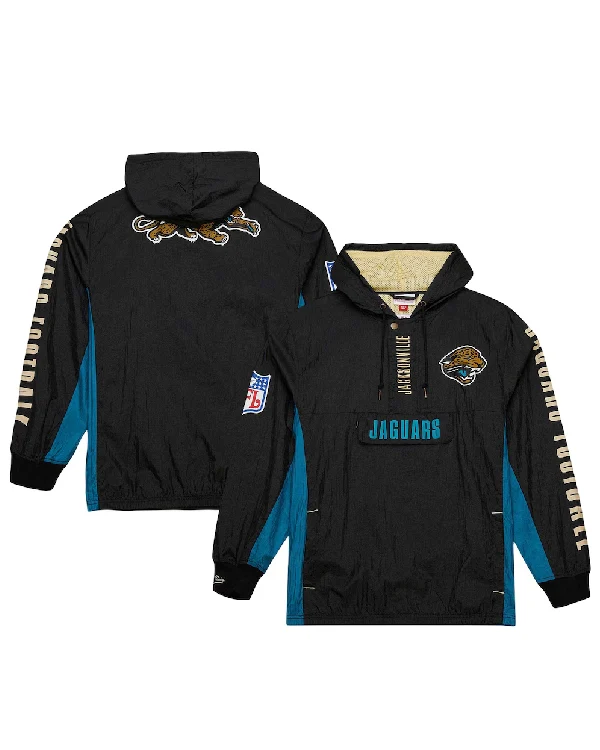 Men's Mitchell & Ness Black Jacksonville Jaguars Team OG-Zip Windbreaker Jacket