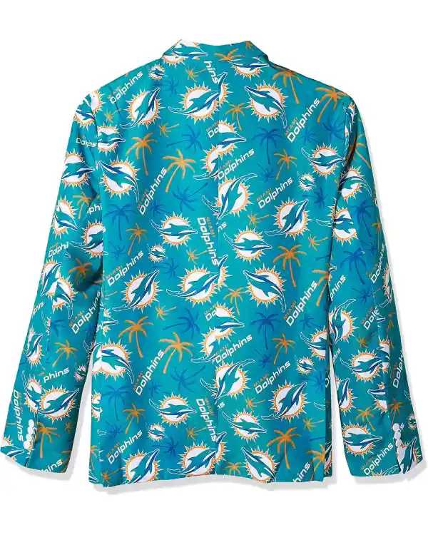 Miami Dolphins Sky Blue Blazer