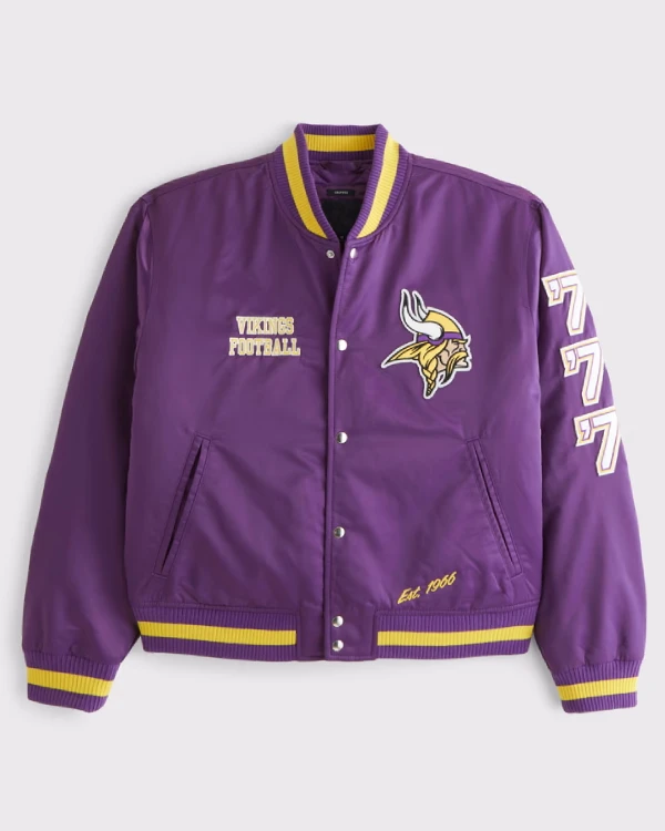 Minnesota Vikings Bomber Varsity Jacket