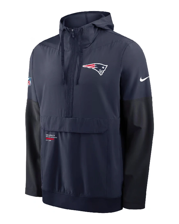 New England Patriots NFL Windbreaker Half-Zip Jacket