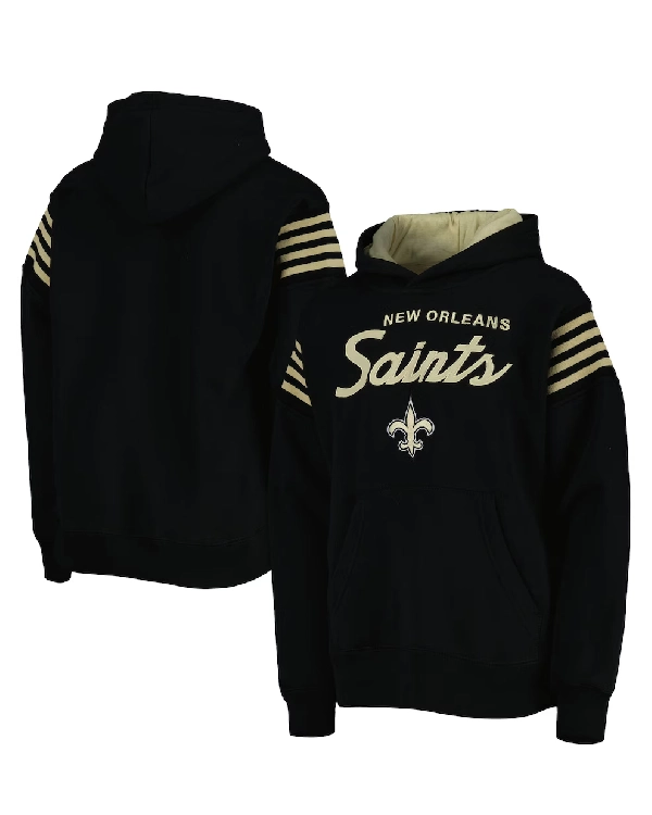 New Orleans Saints Black Pullover Hoodie