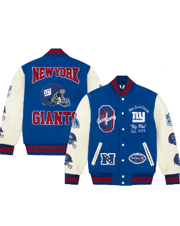 New York Giants OVO Full-Snap Varsity Jacket