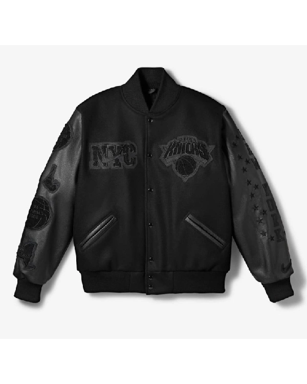 New York Knicks Nike Black 2026 Champions Jacket