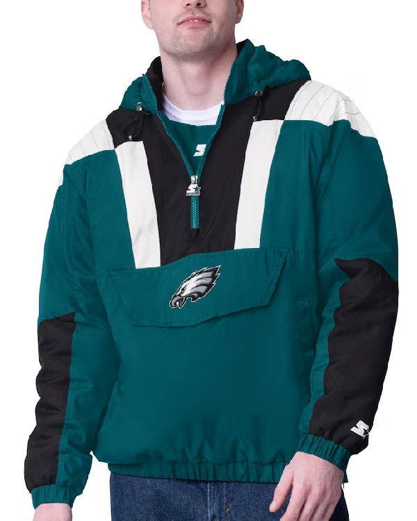 Philadelphia Eagles Midnight Green Pullover Jacket