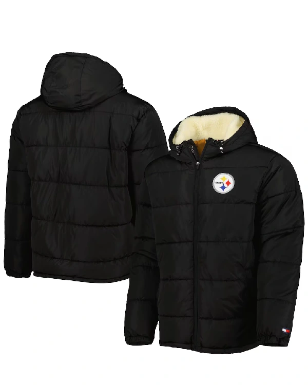 Pittsburgh Steelers Black Puffer Jacket