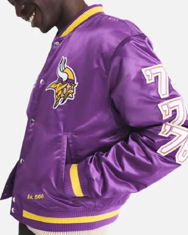 Shop Men’s Abercrombie Minnesota Vikings Varsity Bomber