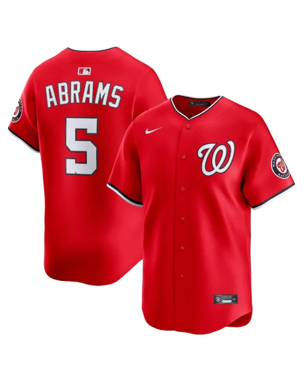 Abrams Washington Nationals Red Jersey