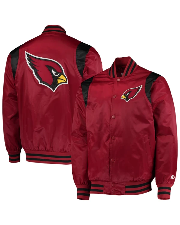 Arizona Cardinals Satin Varsity Jacket
