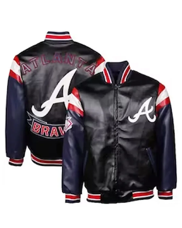 Atlanta Braves Full-Zip Leather Jacket