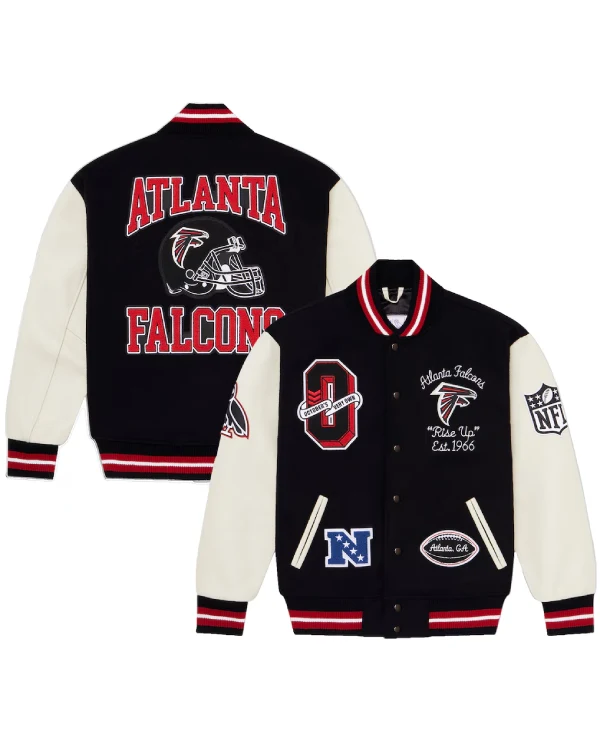 Atlanta Falcons Black Varsity Jacket