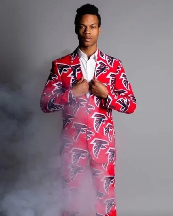Atlanta Falcons Red Pattern Suit