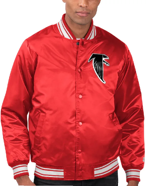 Atlanta Falcons Red Satin Jacket