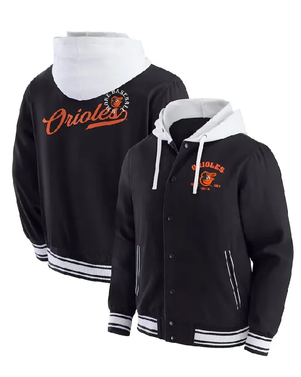 Baltimore Orioles Black Hooded Jacket