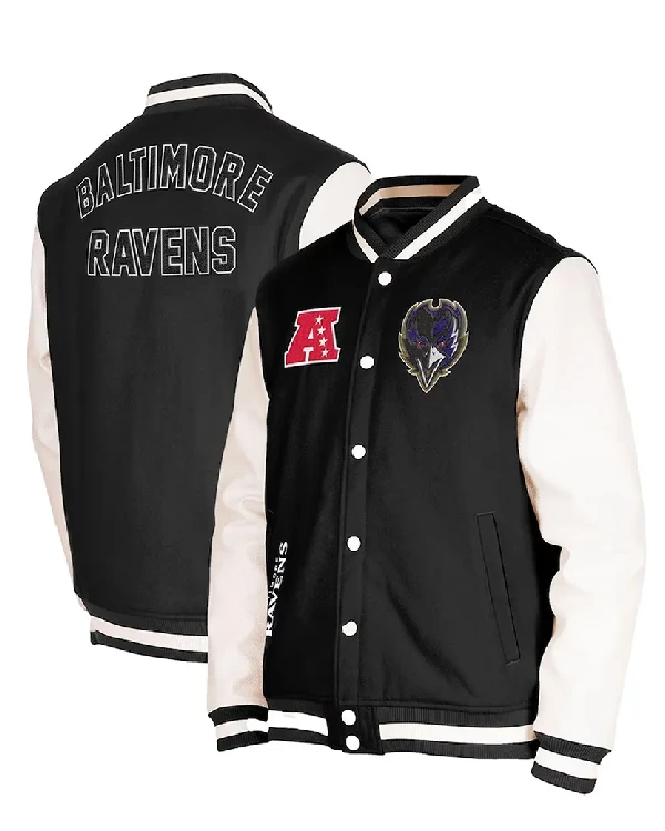 Baltimore Ravens Full-Snap Varsity Jacket