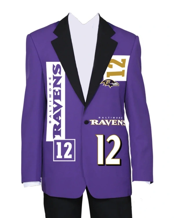 Baltimore Ravens Purple Blazer