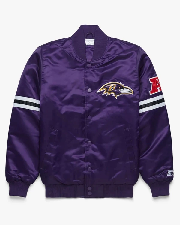 Baltimore Ravens Purple Satin Jacket