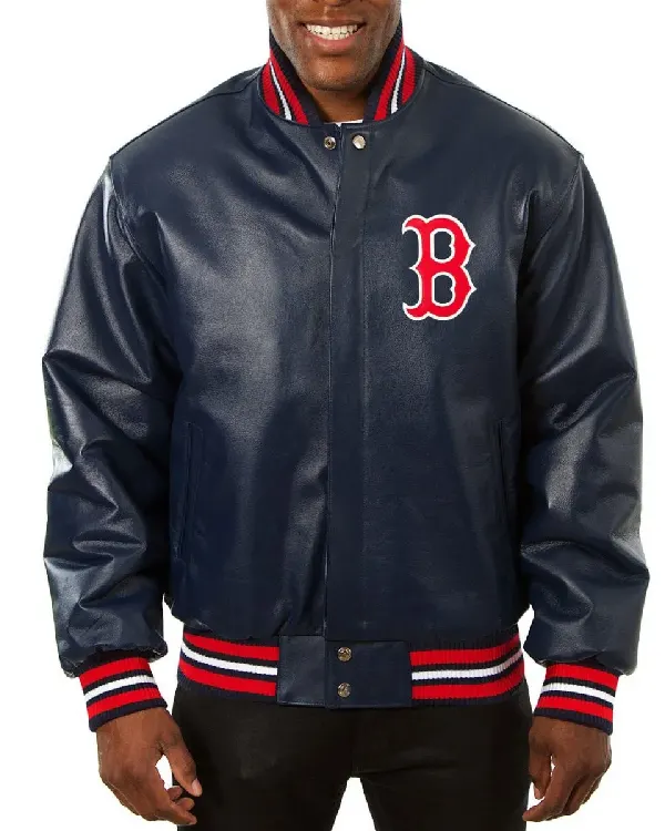 Boston Red Sox Leather Varsity Jacket